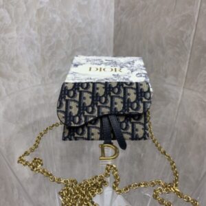Replica Dior Saddle Pouch with Chain