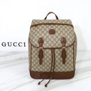 Elementor #30046 Replica Gucci Interlocking Double G Backpack Beige