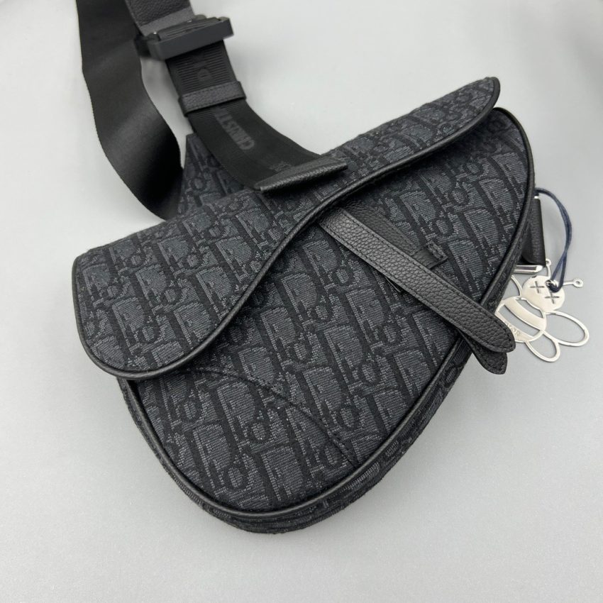 20220911_i1662869562_1886_4 Replica Dior Saddle Bag Oblique Black - Image 2