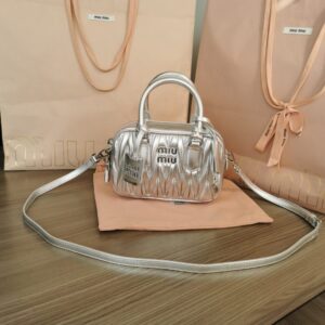 Replica Miu Miu Arcadie Small Silver