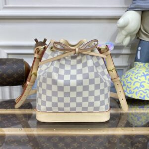 Replica Louis Vuitton  Noe Bucket White Grid