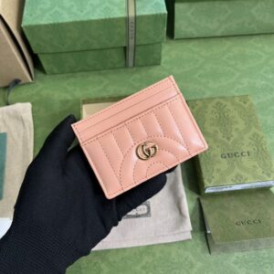 Elementor #31068 Replica Gucci Marmont Card Holder Pink