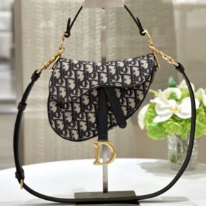 Replica Dior Saddle Bag Small CD Canvas