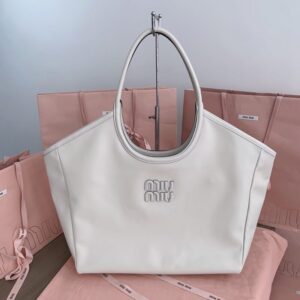 Replica Miu Miu Ivy  Tote White
