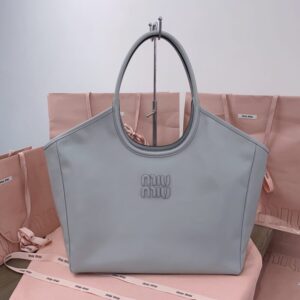 Replica Miu Miu Ivy  Tote Grey