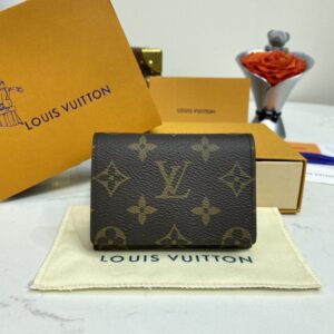 Replica Louis Vuitton Envelope Card Holder Brown