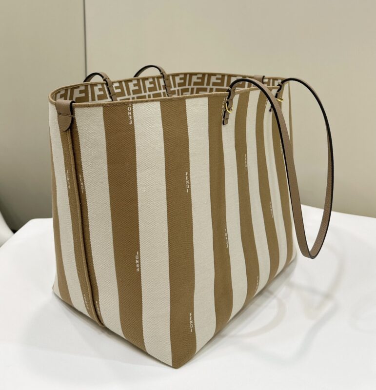 a03-2 Replica Fendi Two Side Small Tote Beige - Image 3