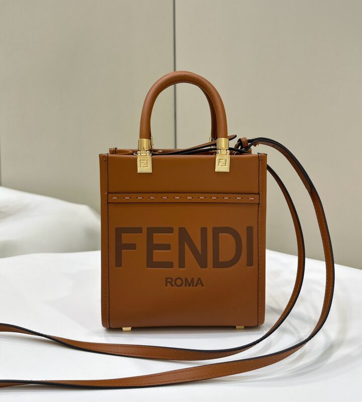 a1-1-18 Replica Fendi Mini Tote Brown