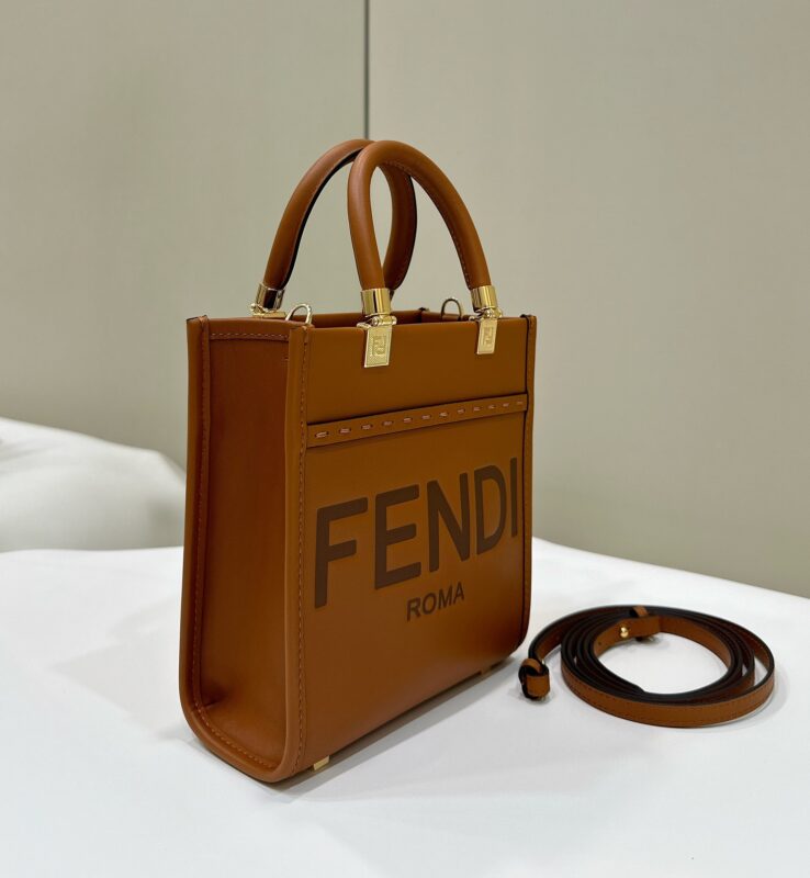 a2-1-18 Replica Fendi Mini Tote Brown - Image 2