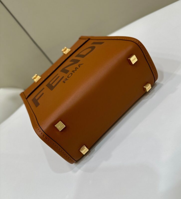 a4-1-18 Replica Fendi Mini Tote Brown - Image 4