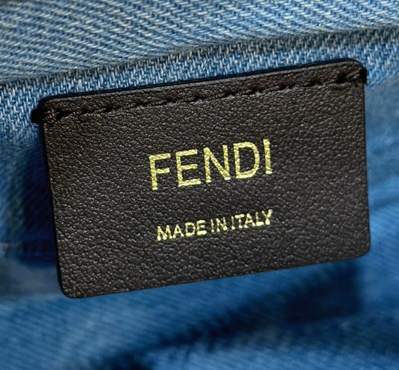 a6-2-3 Replica Fendi By The Way Boston Blue Cotton - Image 6