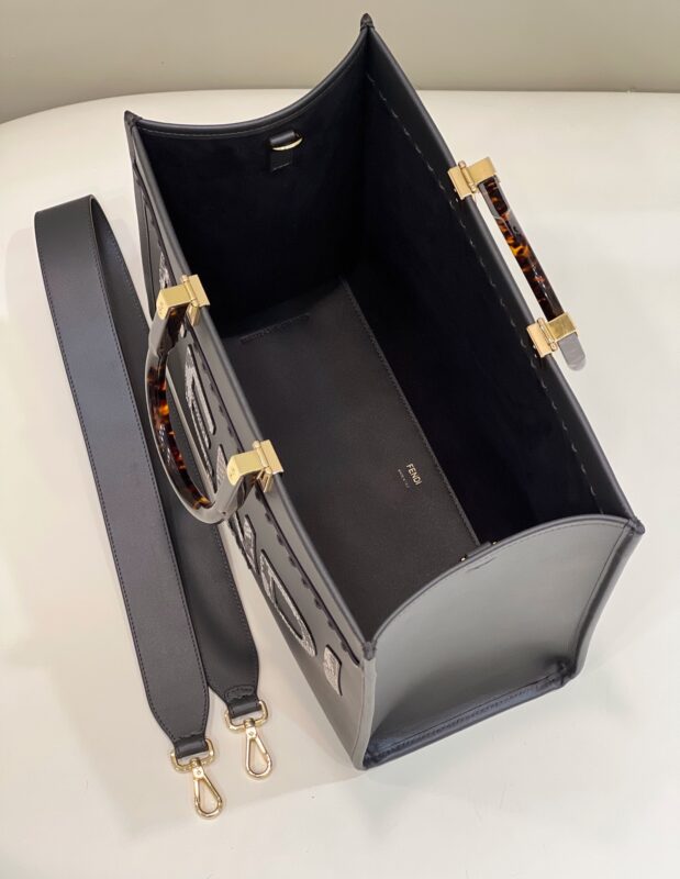 a9-1-13 Replica Fendi Small Tote Black - Image 6