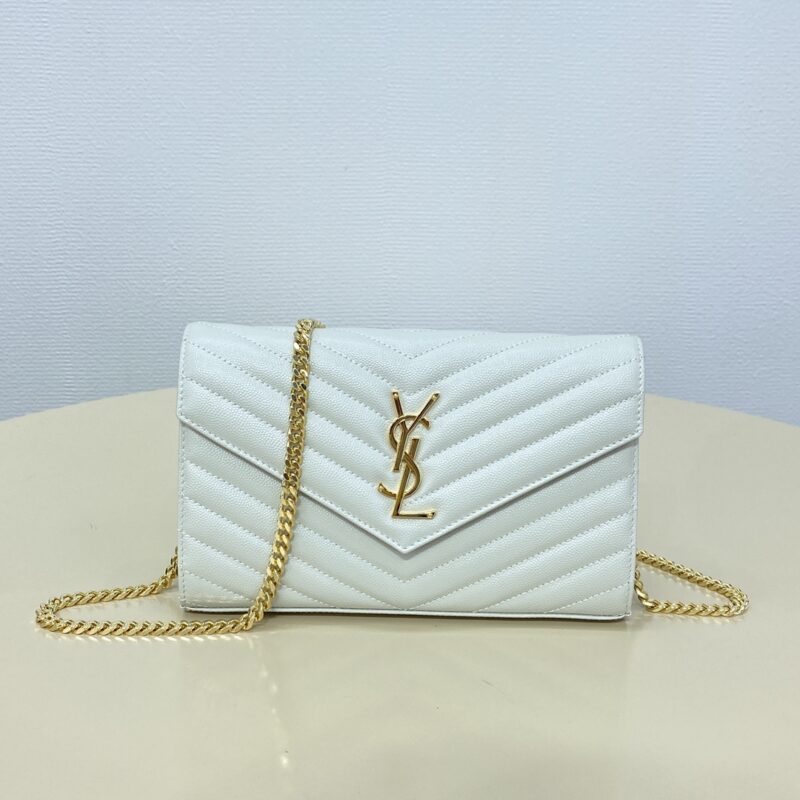i1718711531_6226_3 Replica YSL Envelope Clutch White