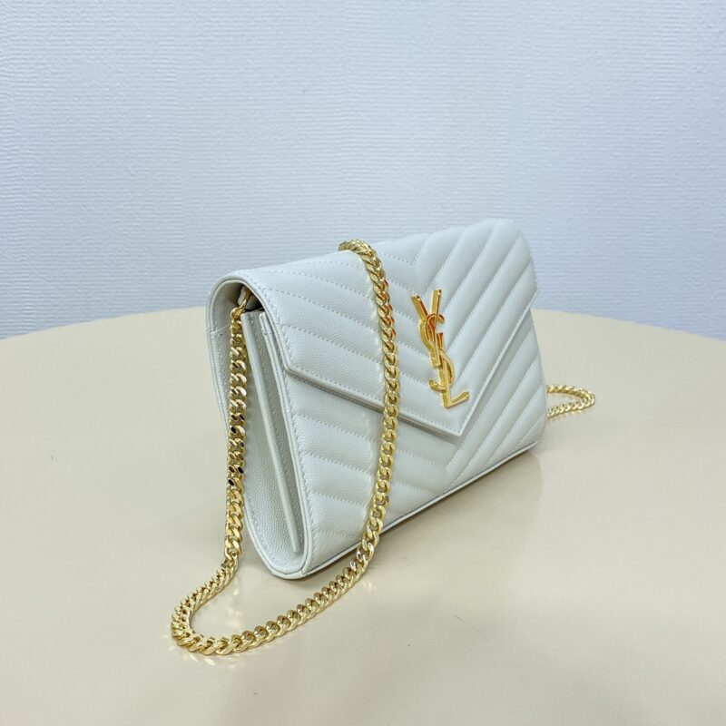 i1718711531_9517_9 Replica YSL Envelope Clutch White - Image 8
