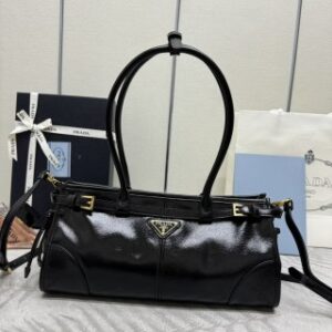 Replica Prada Naplak Patent Black