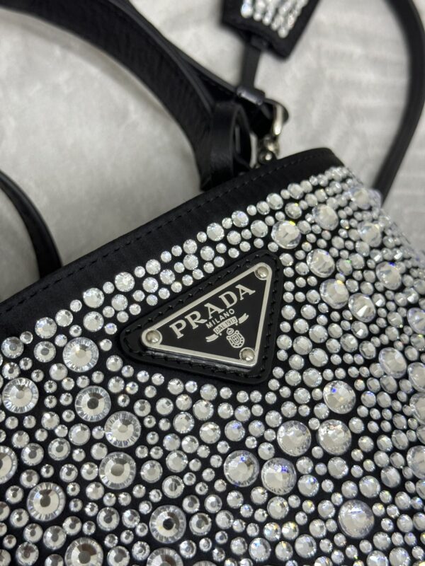 i1725474909_1641_6 Replica Prada White Crystal Bucket Bag - Image 4