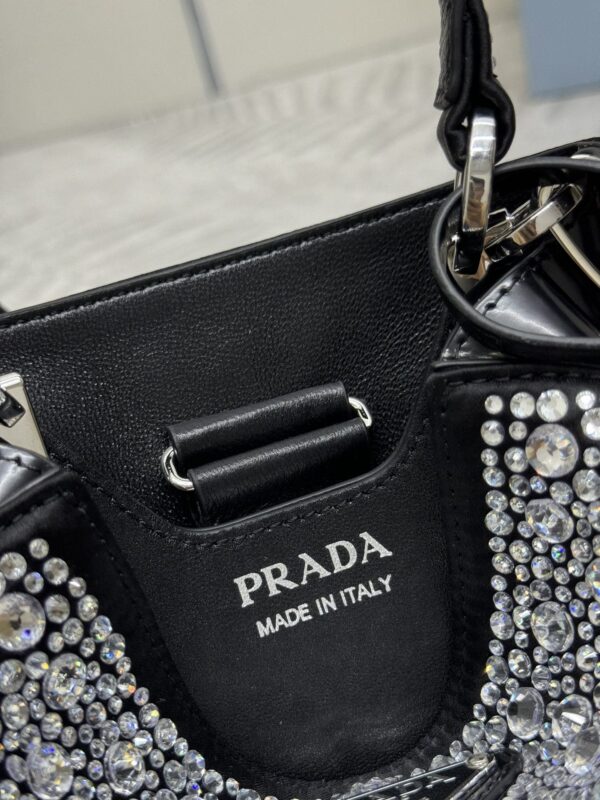 i1725474909_912_8 Replica Prada White Crystal Bucket Bag - Image 3