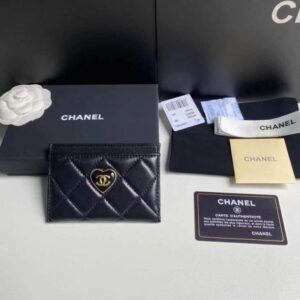Elementor #31068 Replica Chanel Flap Card Holder Heart