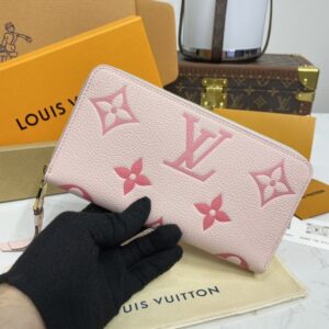 Replica Louis Vuitton Zippy Wallet Pink