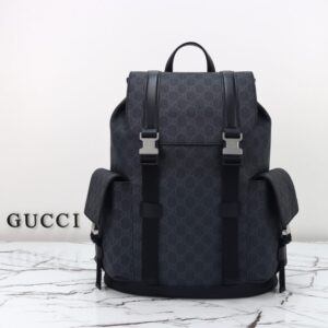 Elementor #30046 Replica Gucci GG Supreme Backpack Black