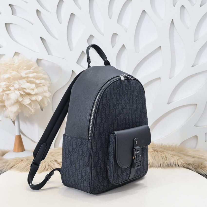 img_a189b943_20240913_i1726172219_6142_1 Replica Dior Saddle Zip Backpack Black - Image 4
