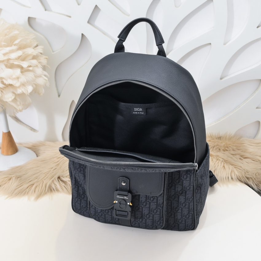 img_a189b943_20240913_i1726172219_8651_7 Replica Dior Saddle Zip Backpack Black - Image 8