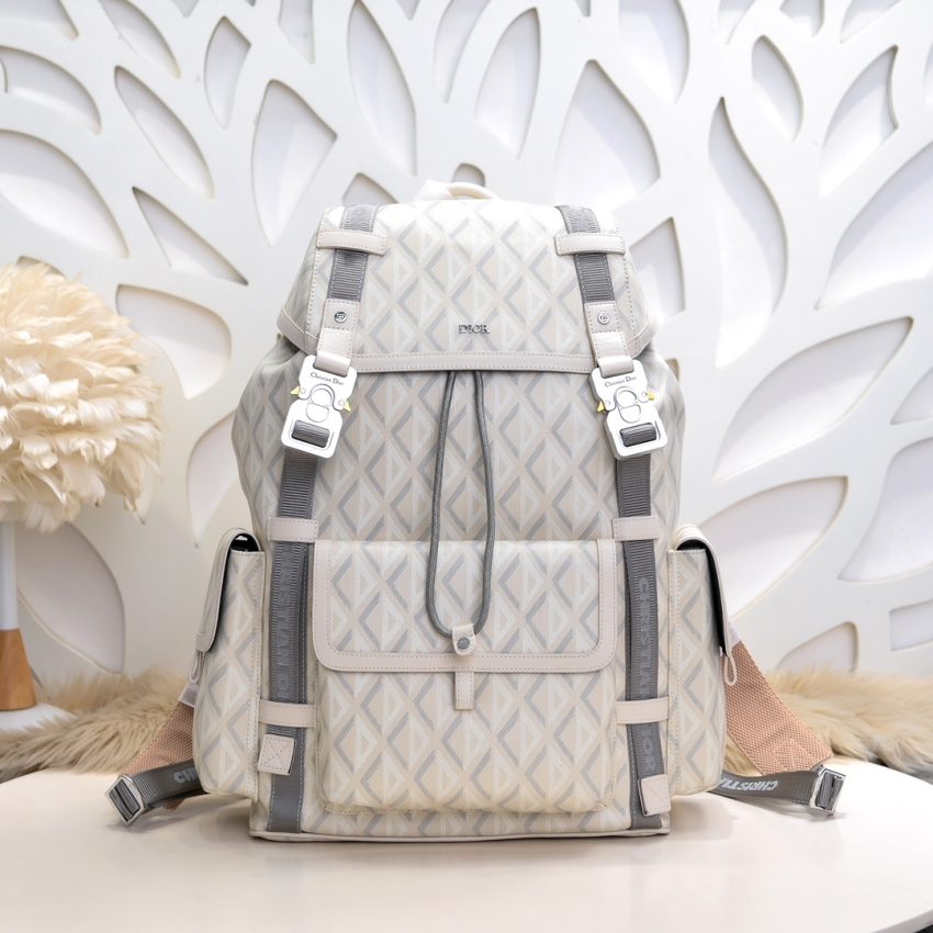 img_a189b943_20241004_i1727980700_8450_5 Replica DIOR Hit The Road Backpack White Diamond