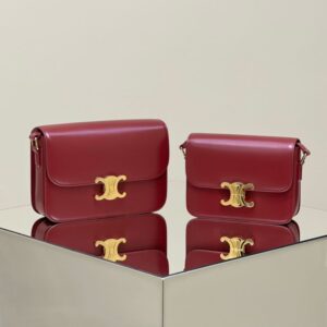 Replica Celine Triomphe Mini Bordeaux